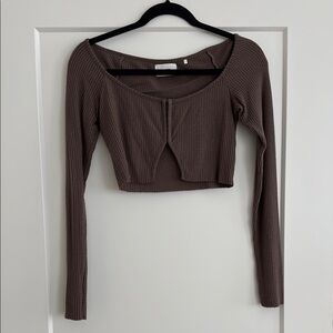 Brown softest crop top by Joah Brown